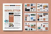 News Letter Template Design Layout, a Magazine Template by MightyDesign (Thumbnail 1 of 6)