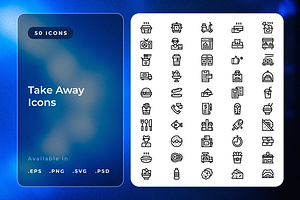 Take Away Icons 3, a Duotone Icon by Wencory