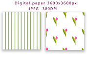 Floral Patterns Floral Digital Paper, a Pattern Graphic by TetianaArt (Thumbnail 2 of 5)