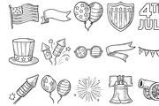 Independence Day Celebration Icons, an Object Graphic by nikagraphic (Thumbnail 3 of 3)