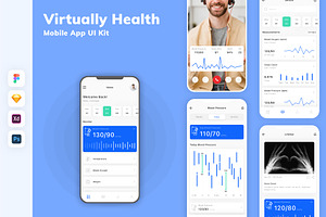 Virtually Health Mobile App UI Kit