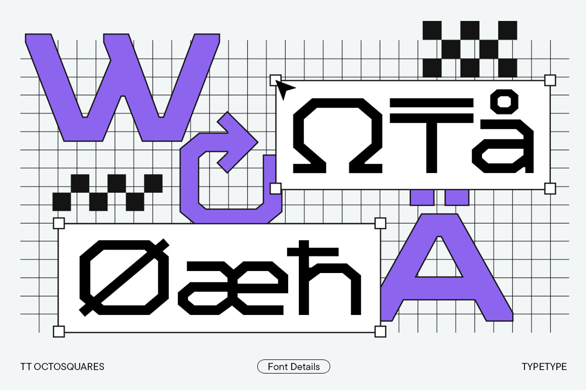 TT Octosquares Expanded, a Sans Serif Font by TypeType (Photo 6 of 6)