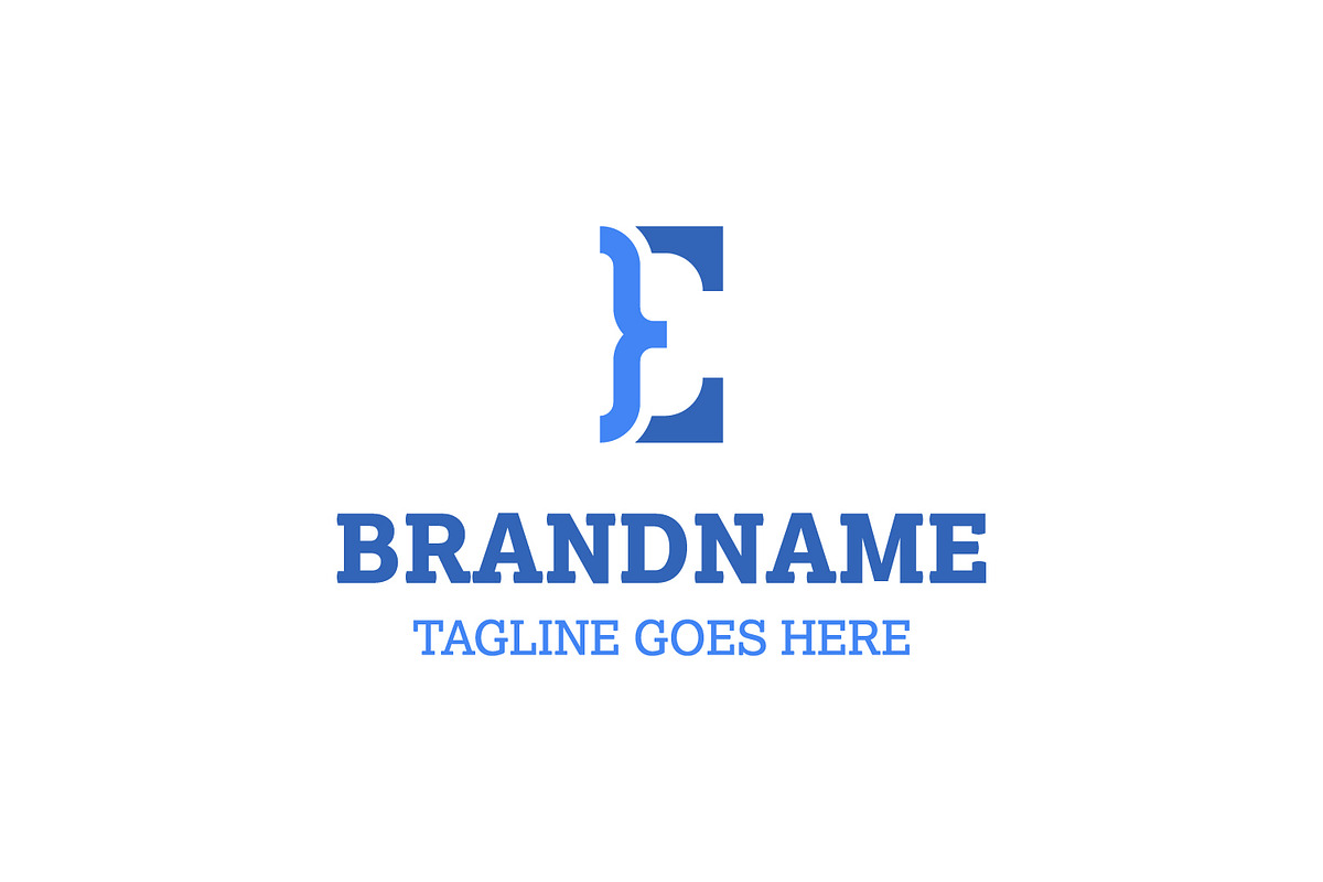 Letter E Code Simple Logo, a Branding & Logo Template by Pray Art Design Studio (Photo 1 of 2)