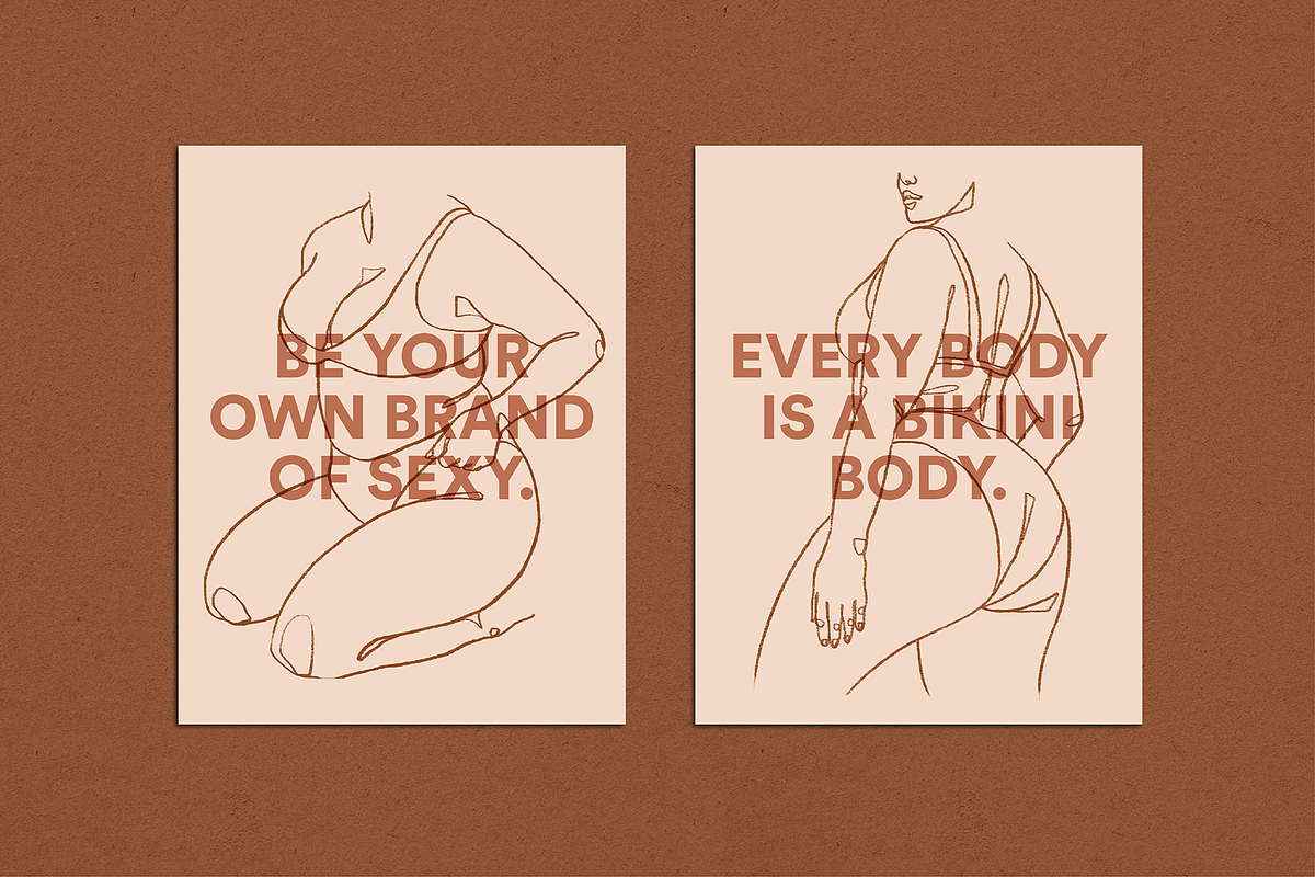 Body Positive Female Figure Line Art, a Person Illustration by Rough Edges Supply Co. (Photo 8 of 10)