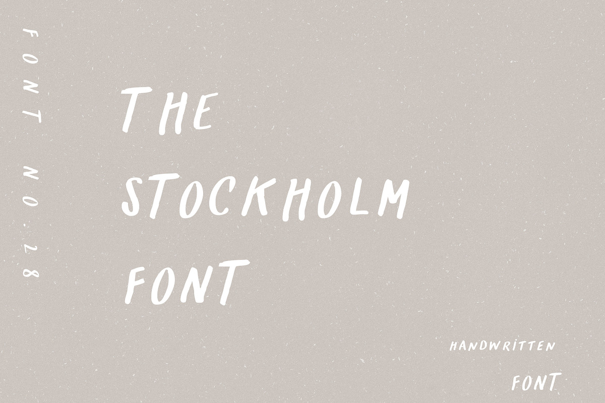 THE STOCKHOLM FONT / handwritten, a Handwritten Font by KruthDesign (Photo 1 of 8)