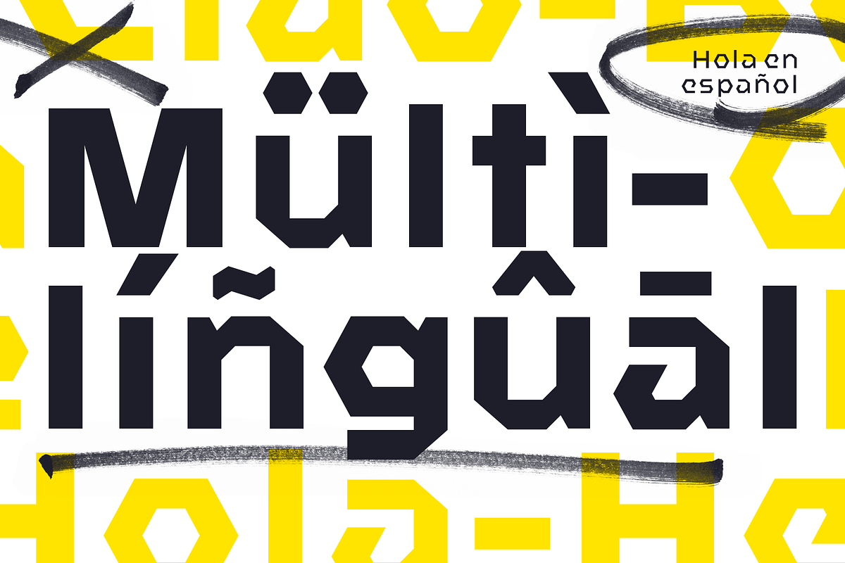Kalexa Hexagon Geometric Font, a Sans Serif Font by YockMercado (Photo 4 of 5)