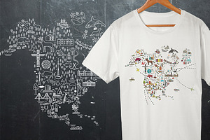 North America Travel Guide, an Animal Illustration by Moloko88