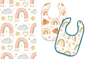 Watercolor Boho rainbow & butterfly, a Decorative Illustration by Kira Konoshenko (Thumbnail 11 of 16)