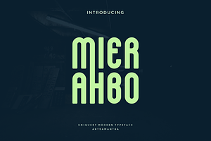 Mierahbo - Modern Display Typeface