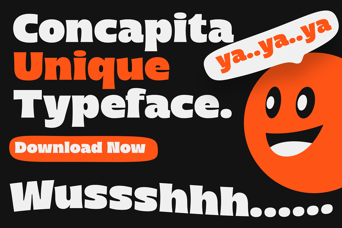 Concapita - Fat Display, a Sans Serif Font by LoneArmy (Photo 12 of 15)