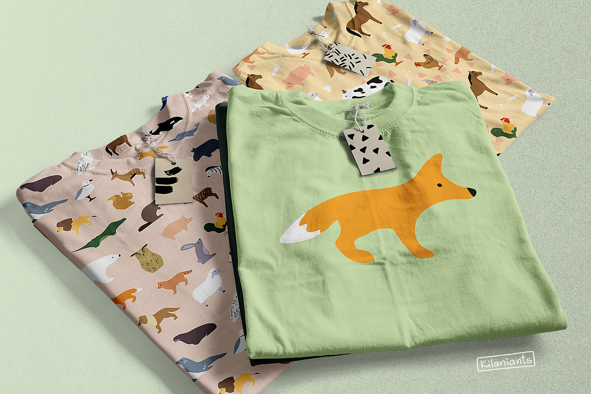 Minimal Animals Set, an Animal Illustration by kilaniants (Photo 9 of 11)