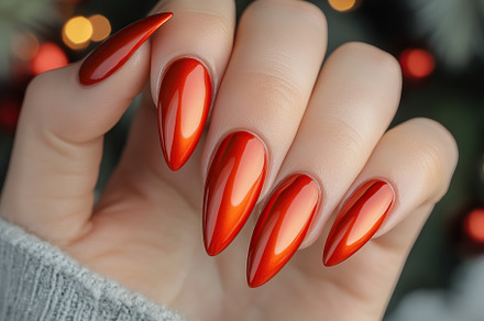 Beautiful woman's hands with red nail manicure, a Beauty & Fashion Photo by AlyaAnd