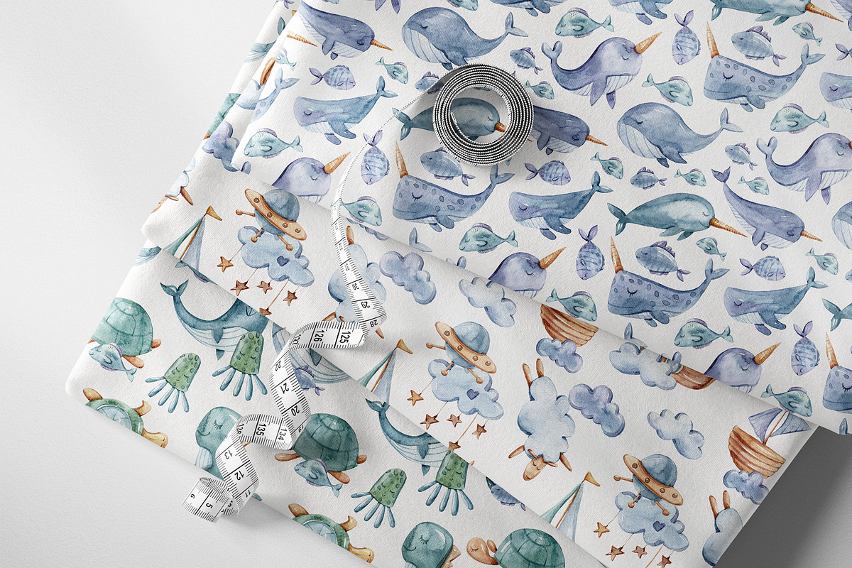 SALE! Watercolor nautical collection, an Animal Illustration by Tiana Geo (Photo 23 of 27)