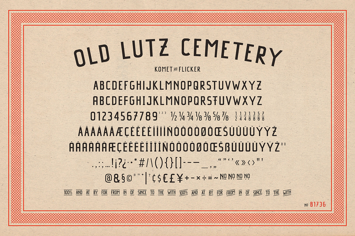 Old Lutz Cemetery, a Sans Serif Font by Komet & Flicker (Photo 12 of 12)