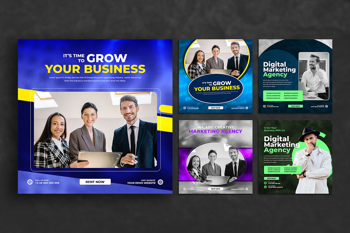 Digital Marketing social media post, a Social Media Template by Tanmoy Topu (Photo 4 of 6)