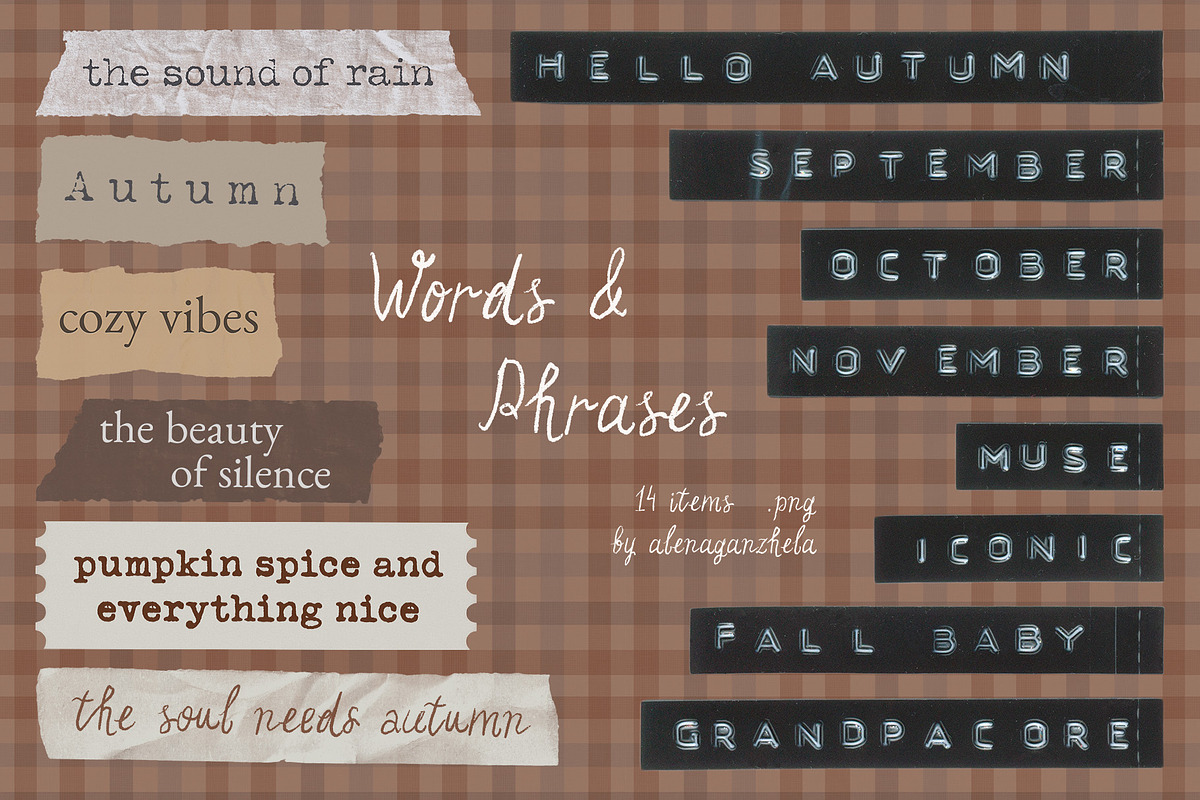 Fav Season - Autumn Collage Pack, an Object Graphic by alenaganzhela (Photo 11 of 12)