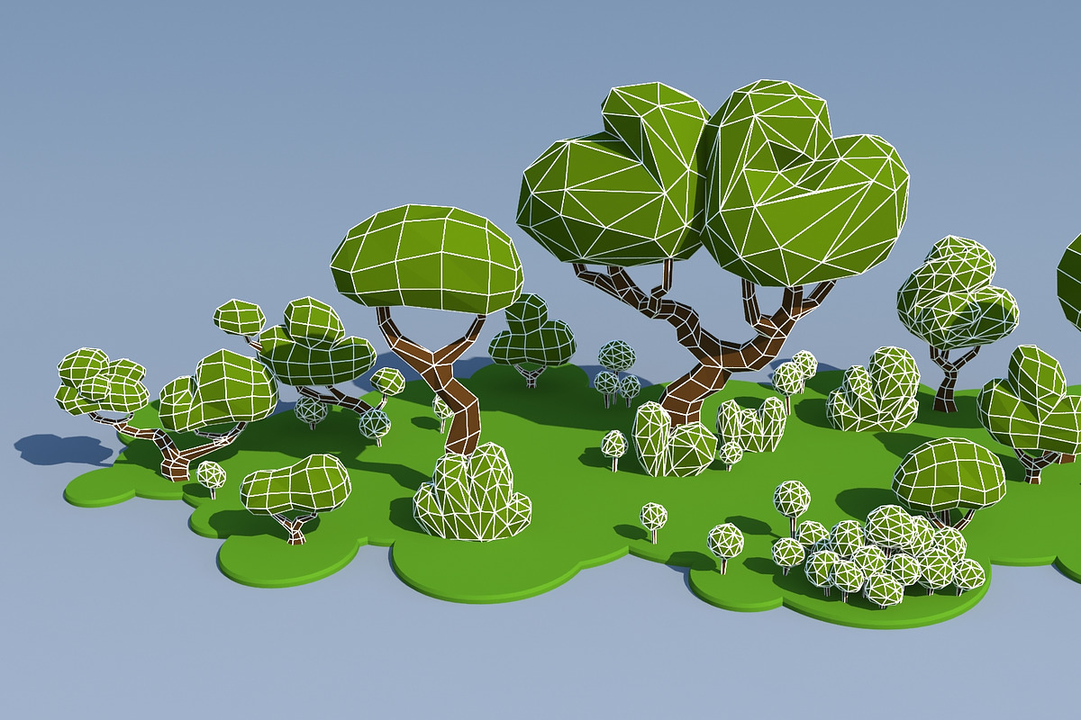 Trees And Bushes, an Environmental 3D Model by Saintpix (Photo 3 of 35)