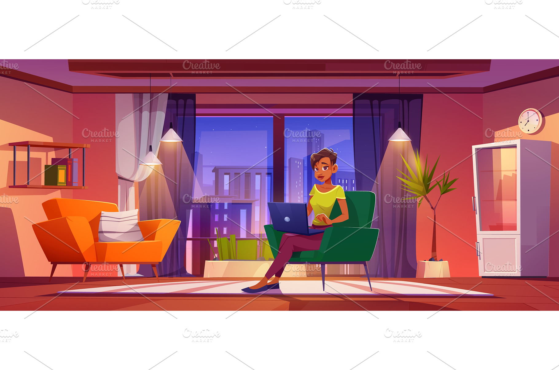 Remote freelance, work from home, a Person Photo by art PVP - market