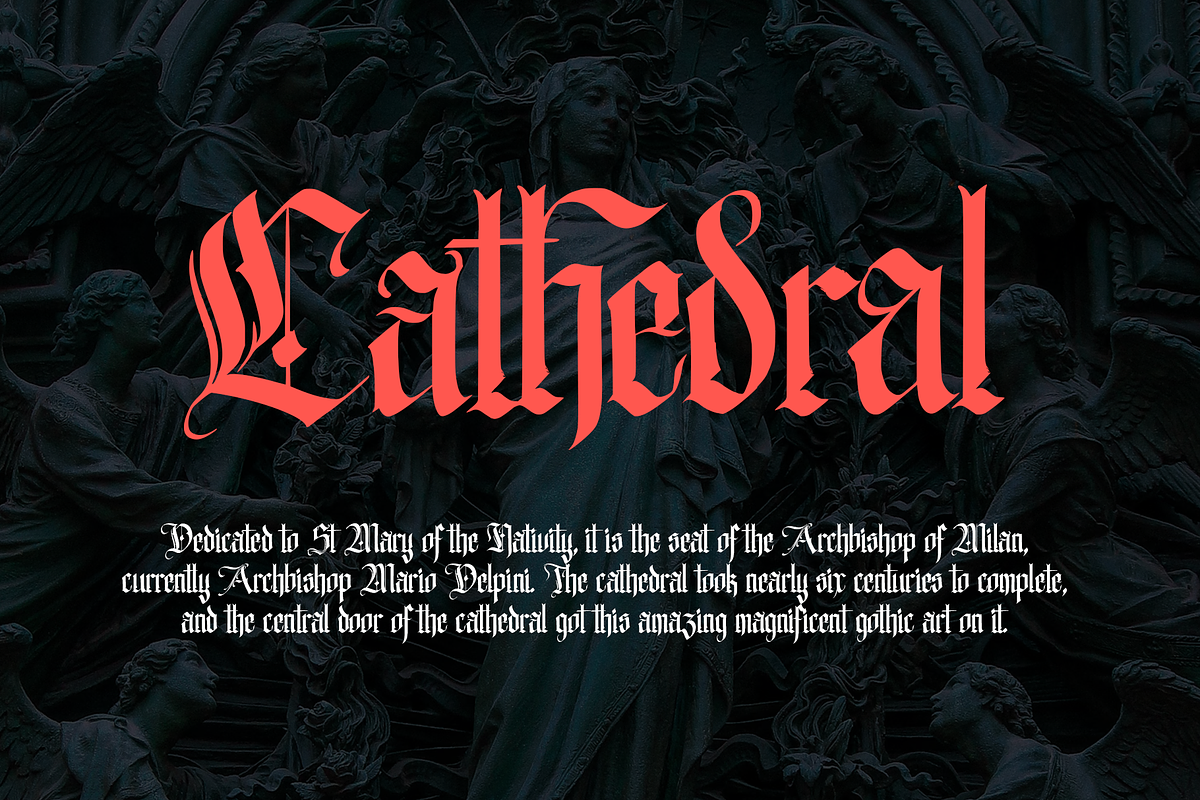 The Godfather Letter Blackletter, a Blackletter Font by Vampstudio (Photo 2 of 13)