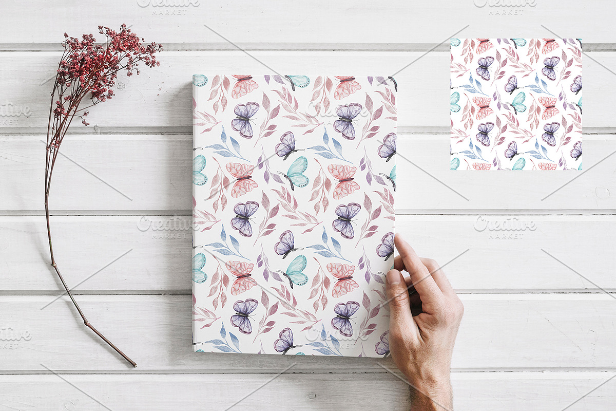 Watercolor Butterfly Collection, a Decorative Illustration by MayaNavits (Photo 10 of 15)