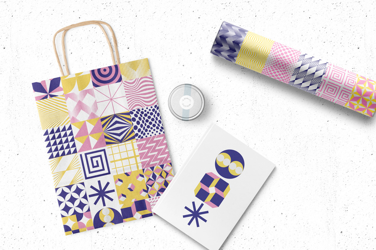 Geometric Fun - Patterns Bundle, a Pattern Graphic by kloroform