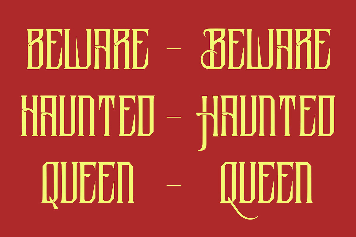 Alaftar Display Font, a Blackletter Font by Maulana Creative (Photo 3 of 7)