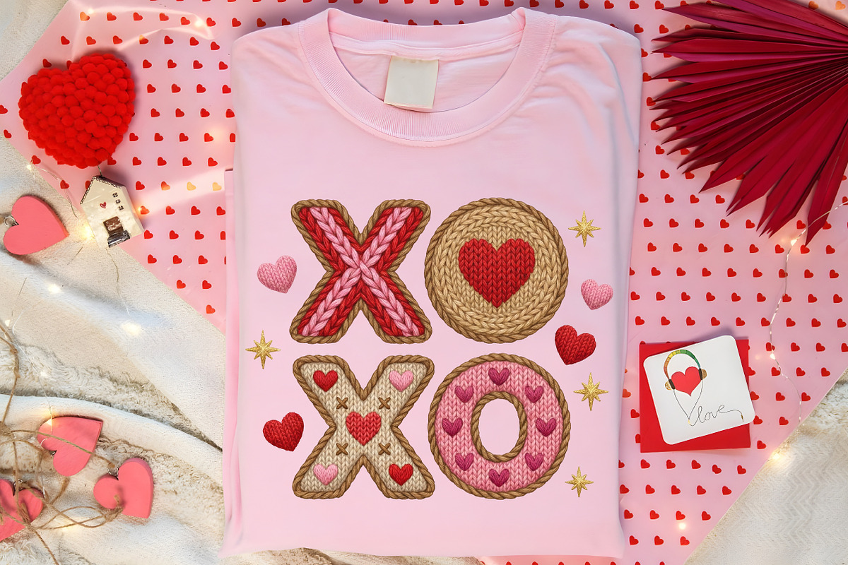 Xoxo Embroidery PNG, Valentine's Day, an Illustration by Canvas Craft (Photo 5 of 7)