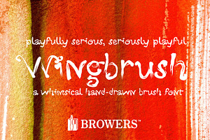 Wingbrush Font