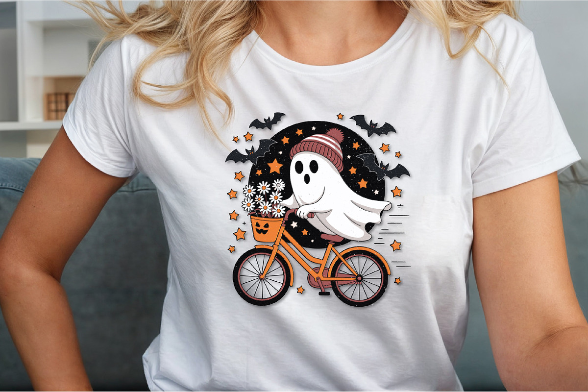 Cute Ghost Halloween Fall Autumn PNG, an Illustration by Sublimation Artist (Photo 6 of 9)