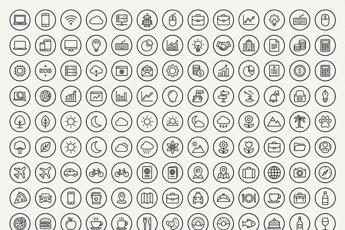 Bundle Pack Home Living Icons, an Outline Icon by adenpinkstore (Photo 3 of 6)