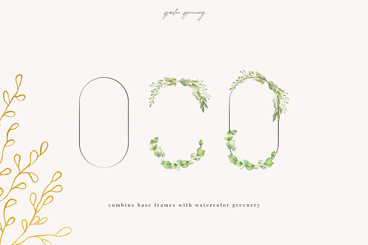 Line Art & Watercolour Greenery, an Illustration by January Bloom (Photo 9 of 22)