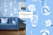 Chinese porcelain, a Pattern Graphic by Kate Demyanovska (Thumbnail 4 of 18)