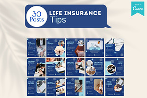 220 Life Insurance Canva Templates