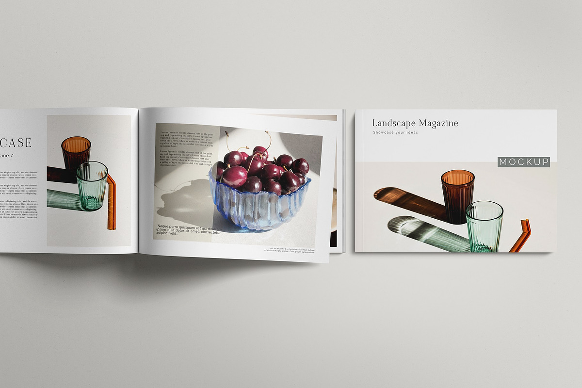 Landscape Magazine /brochure Mockup, a Books & Magazine Mockup by Tahtagraphic (Photo 11 of 14)
