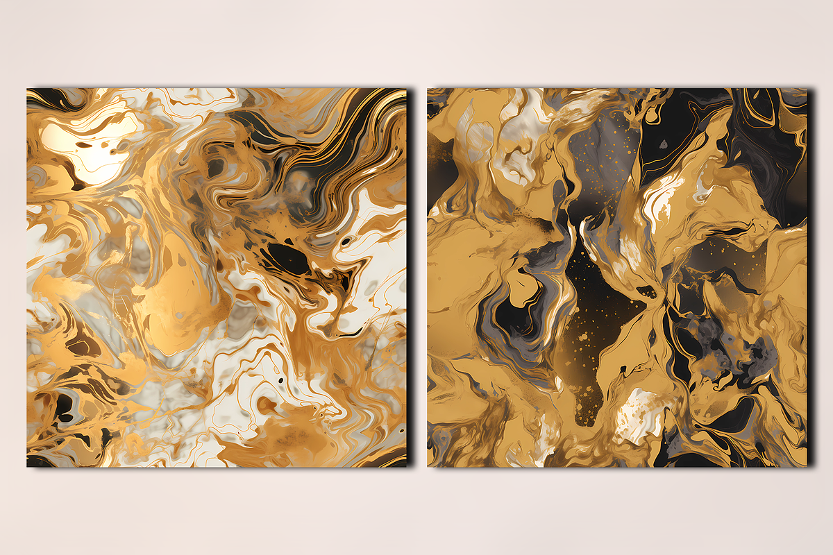 Golden Marble Seamless Pattern, a Texture Graphic by Leakedink (Photo 3 of 4)
