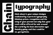 Chain - Modern Sans Serif Font, a Sans Serif Font by Luna Shop (Thumbnail 4 of 5)
