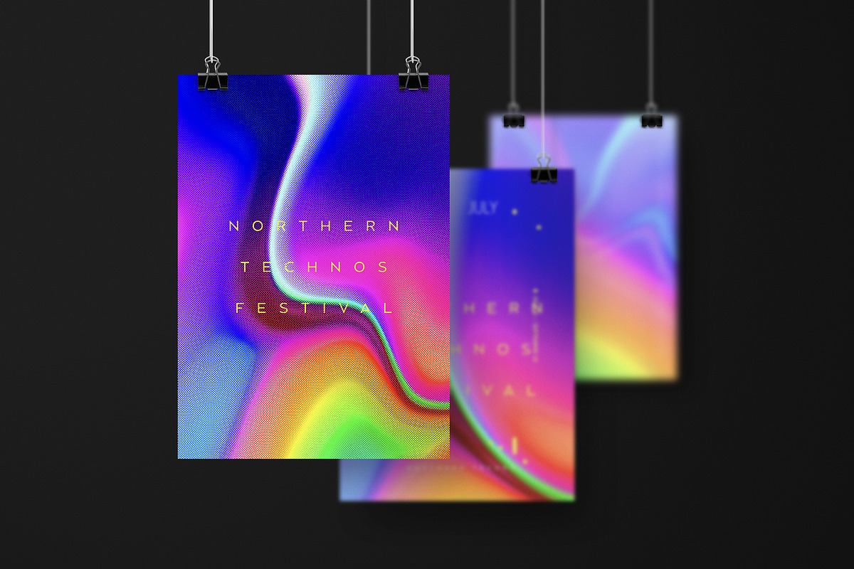 Vivid — Acid Gradient Textures, a Background Graphic by Milka