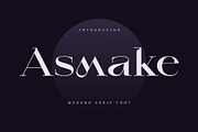 Asmake - Modern Serif Font, a Serif Font by Sealoung (Thumbnail 1 of 9)