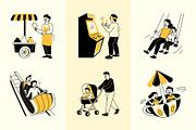 Animated Amusement Park Drawing Set, a Solid Icon by Vectors Market (Thumbnail 4 of 5)