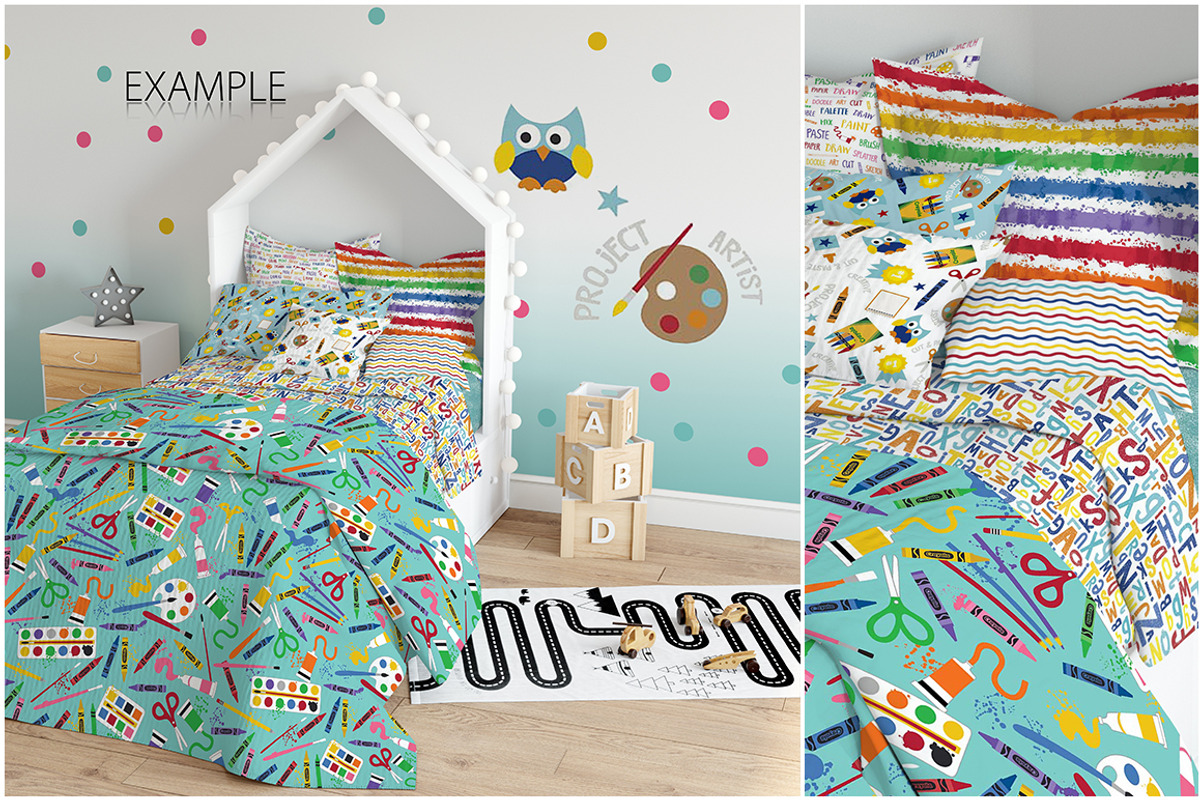 KIDS Fabric Mockup Pack - 1, a Household Mockup by Yuri-U (Photo 16 of 21)