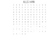 Introducing Allis Hand, a Sans Serif Font by dear uncle (Thumbnail 4 of 4)