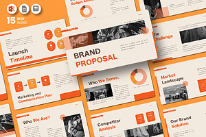 Brand Proposal - PowerPoint Template, a Presentation Template by QR Design Studio