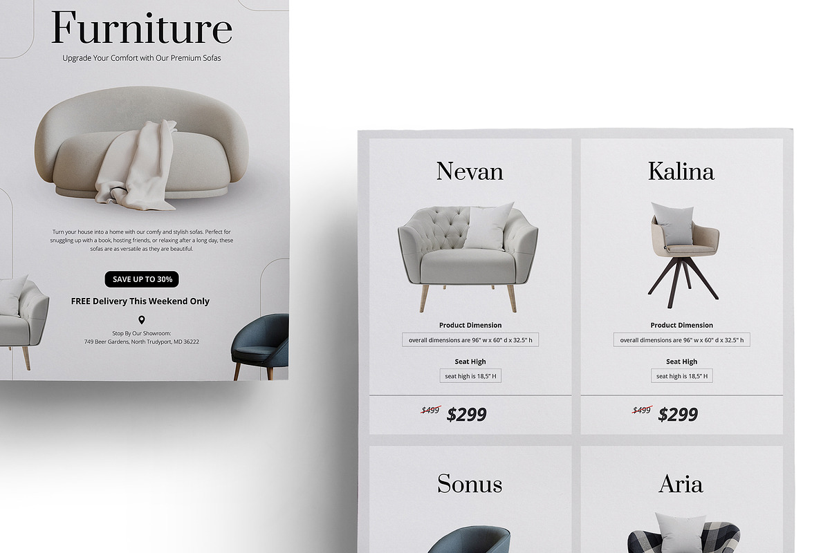 Furniture Sofa Flyer Template, a Flyer Template by kylyman (Photo 3 of 3)