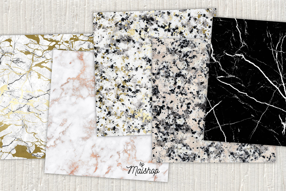 Seamless Digital Paper Stones Set 01, a Pattern Graphic by Maishop (Photo 3 of 3)