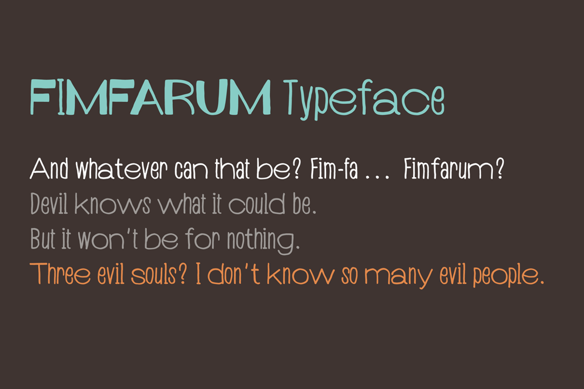 Fimfarum Pro Font preview 2