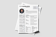 Clean Resume CV Template, a Resume Template by PixelStudio (Thumbnail 1 of 4)