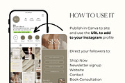 SKINCARE Link In Bio Canva, a Social Media Template by Studio Suvelle (Thumbnail 4 of 6)