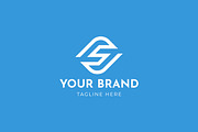 Letter S J Geometric Linear Logo, a Branding & Logo Template by Signatoro (Thumbnail 3 of 3)