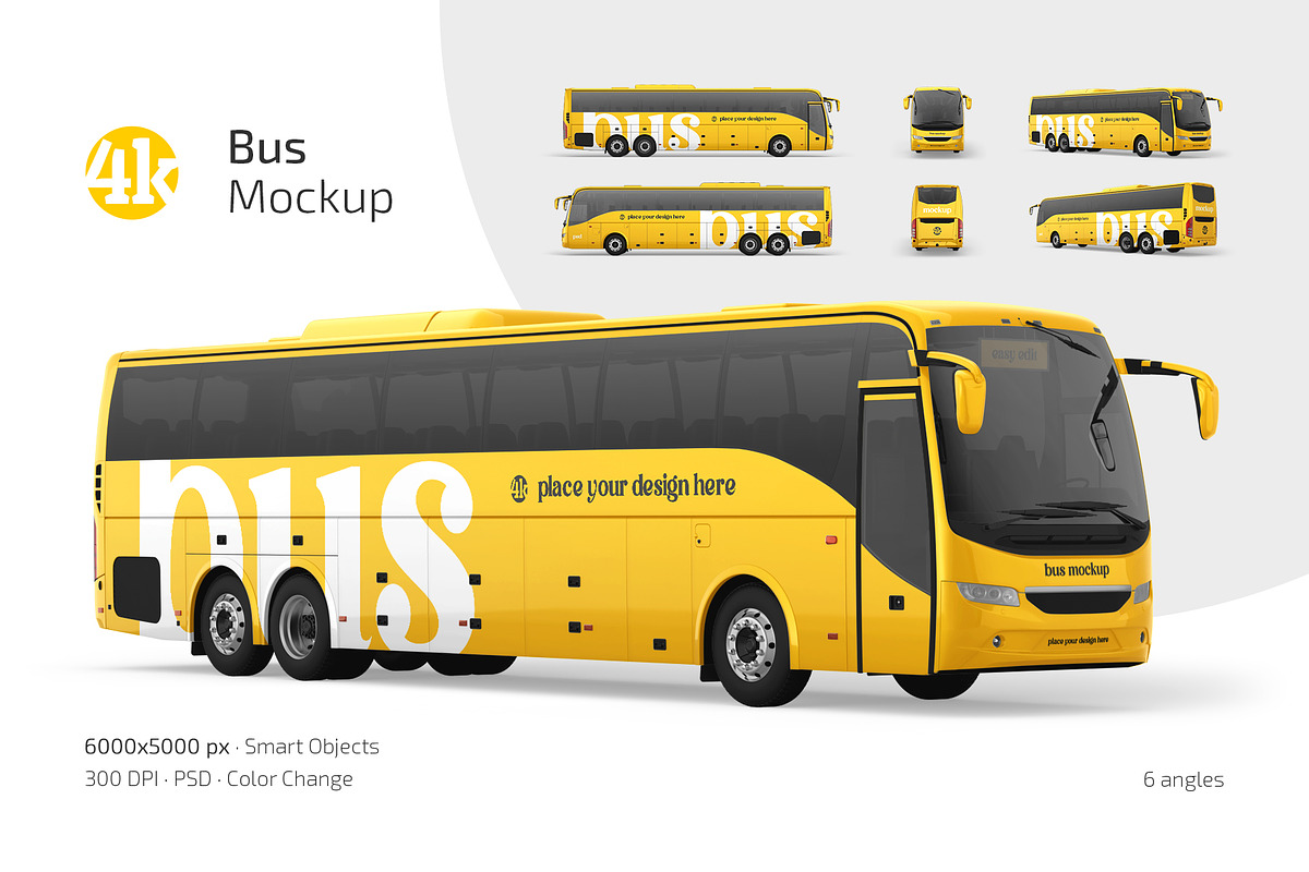 Bus Mockup Set, a Product Mockup by Country4k (Photo 1 of 4)