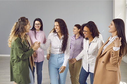 Group of multiracial businesswomen